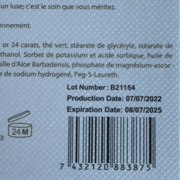 NIB D’OR24K Multi-Vitamin Recovery 24H Moisturizer {1.7 FL OZ} - Picture 10 of 10